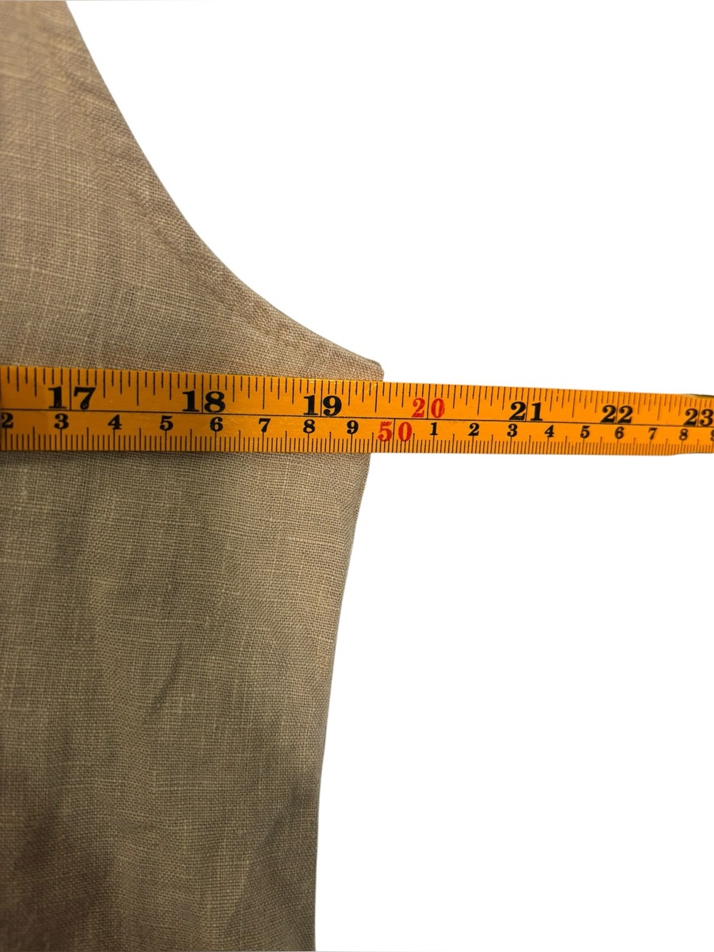 Frank & Eileen Daphne Dress Tan Linen Lightweight Pockets Flowy Size Small - Picture 10 of 13